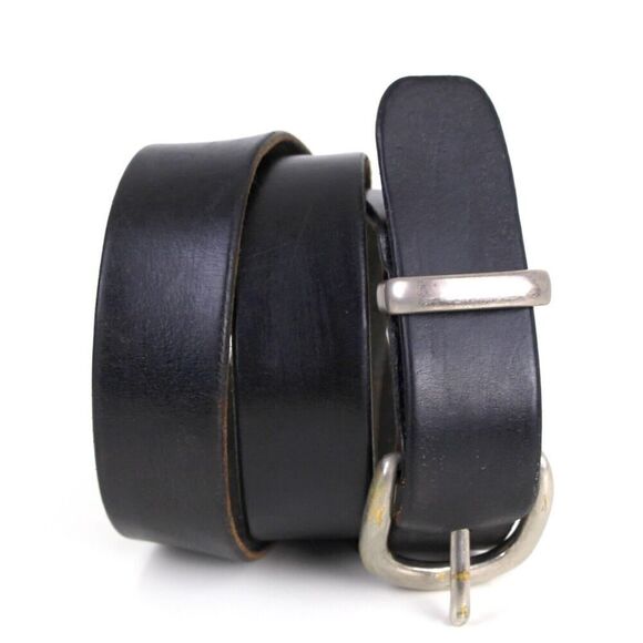 DARK BROWN GENUINE LEATHER 1.25"Wd ONE HOLE CASUAL DRESS MEN'S BELT Sz 36 (F13 - Picture 1 of 11